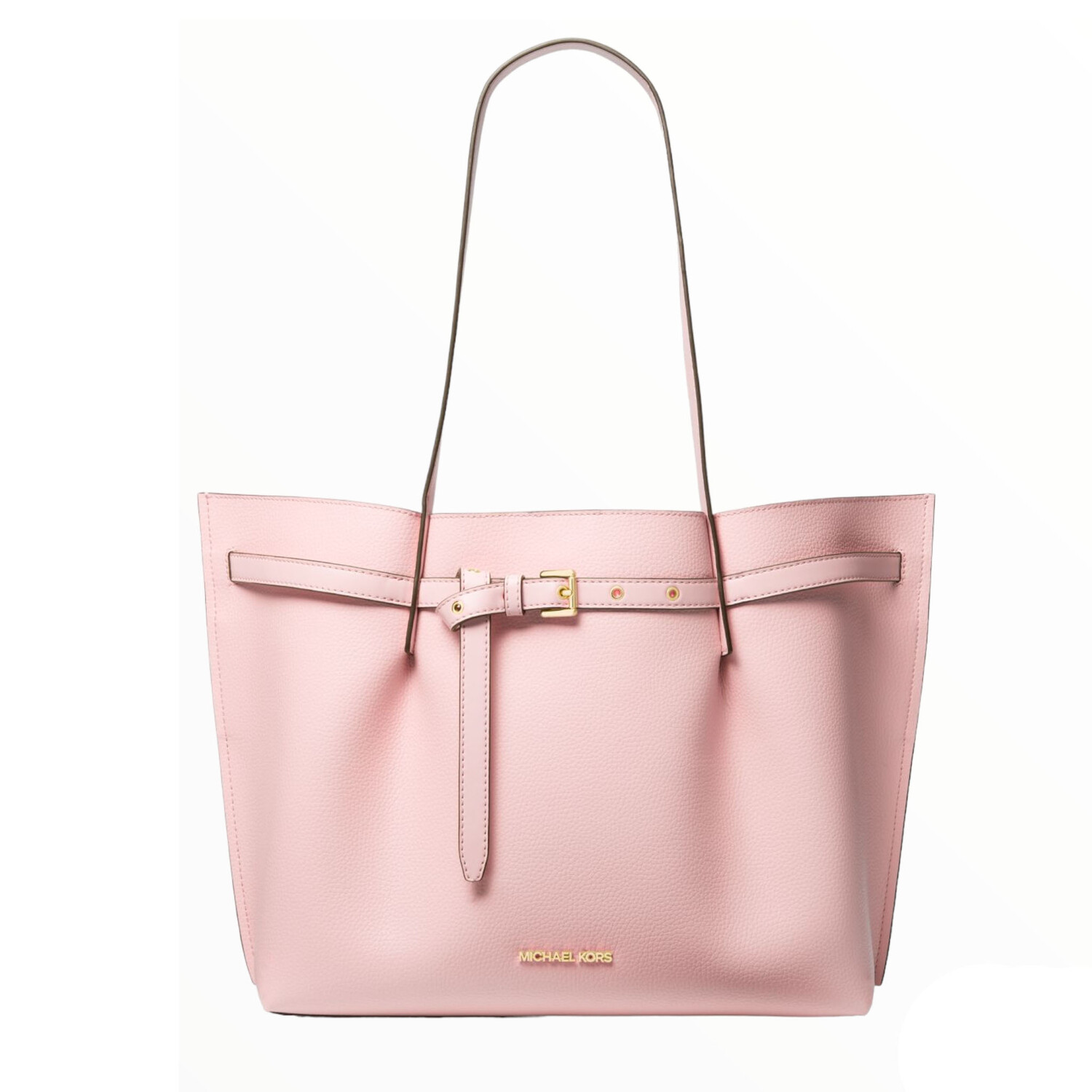 

Сумка Michael Michael Kors Emilia Large Pebbled Leather Tote, розовый