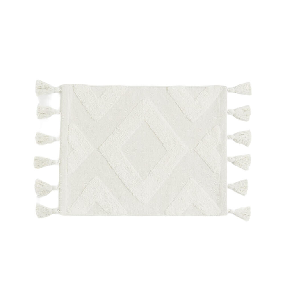 

Коврик H&M Home With Tassels, бежевый