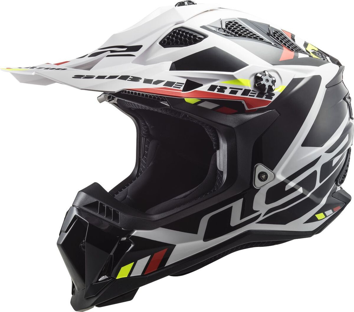

Шлем LS2 MX700 Subverter Evo Stomp для мотокросса, бело-черный