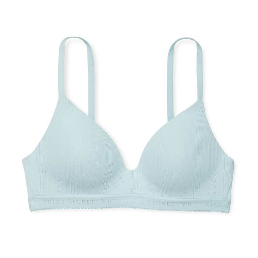 

Бюстгальтер без косточек Victoria's Secret The T-shirt Lightly Lined, голубой