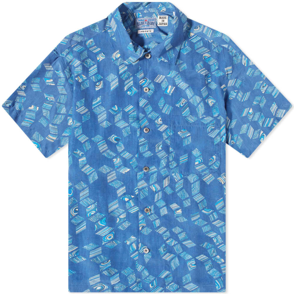 

Рубашка Blue Blue Japan Marble Print Vacation Shirt