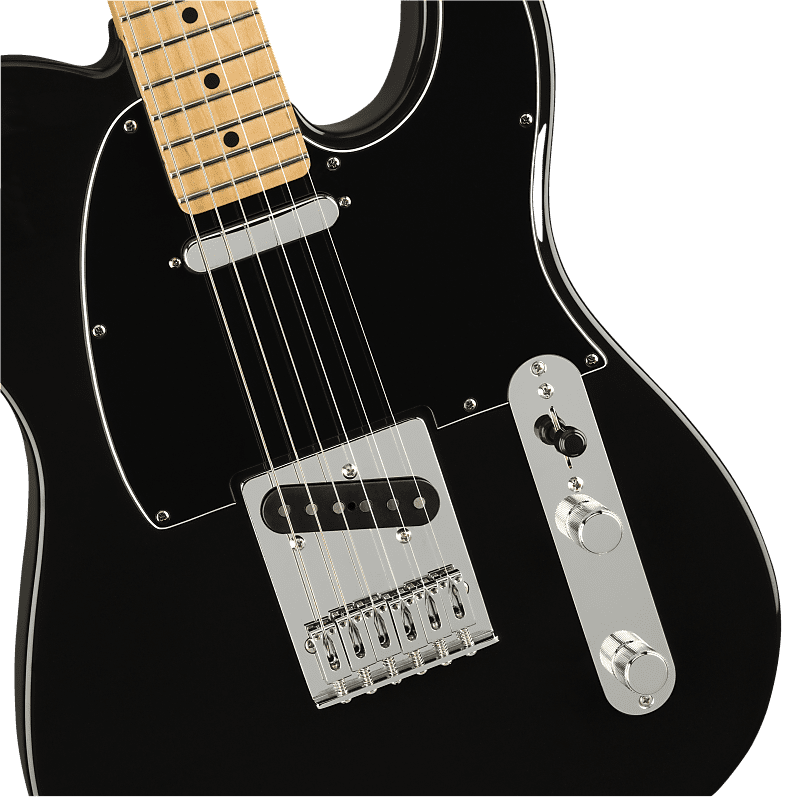 Fender Player Telecaster в черном цвете Player Telecaster with Maple Fretboard электрогитара suhr custom classic s antique with 2 humbuckers in black with roasted maple fretboard