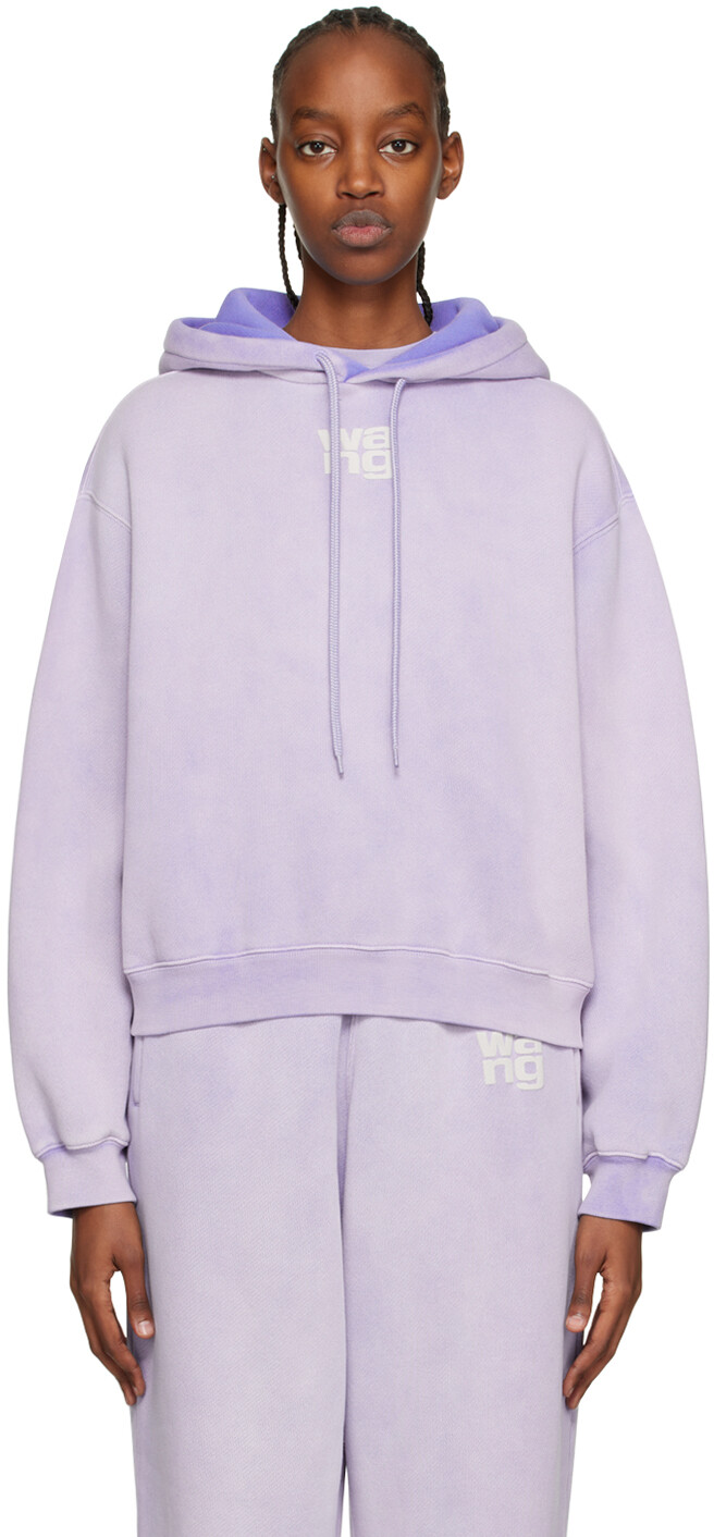 

Фиолетовый пуховик с капюшоном alexanderwang.t