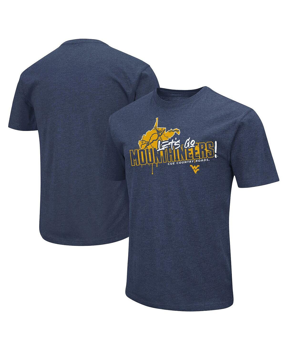 

Мужская темно-синяя футболка west virginia mountaineers 2022 fan fan Colosseum, синий