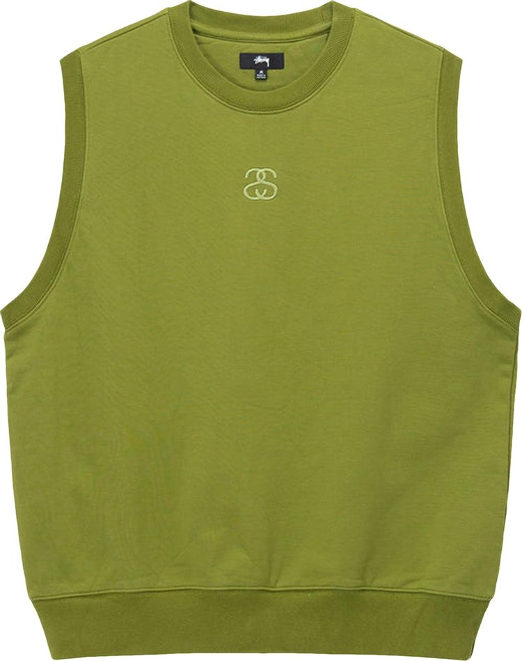 Жилет Stussy Ss-Link Fleece Vest 'Green', зеленый