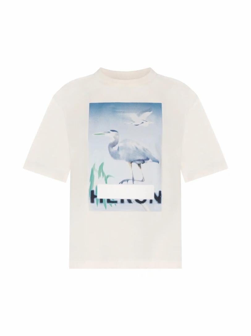 

Хлопковая футболка с принтом Heron Preston, Белый