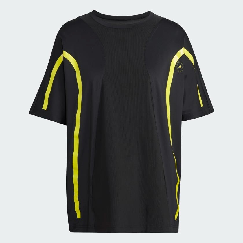 

Футболка Adidas By Stella Mccartney Truepace Running Loose, черный/желтый
