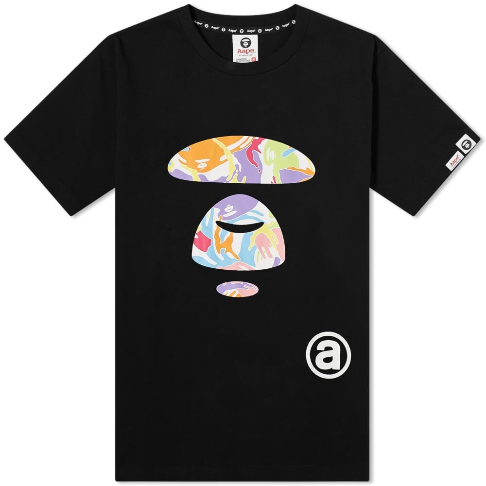 

Футболка AAPE Rainbow Camo Face Tee