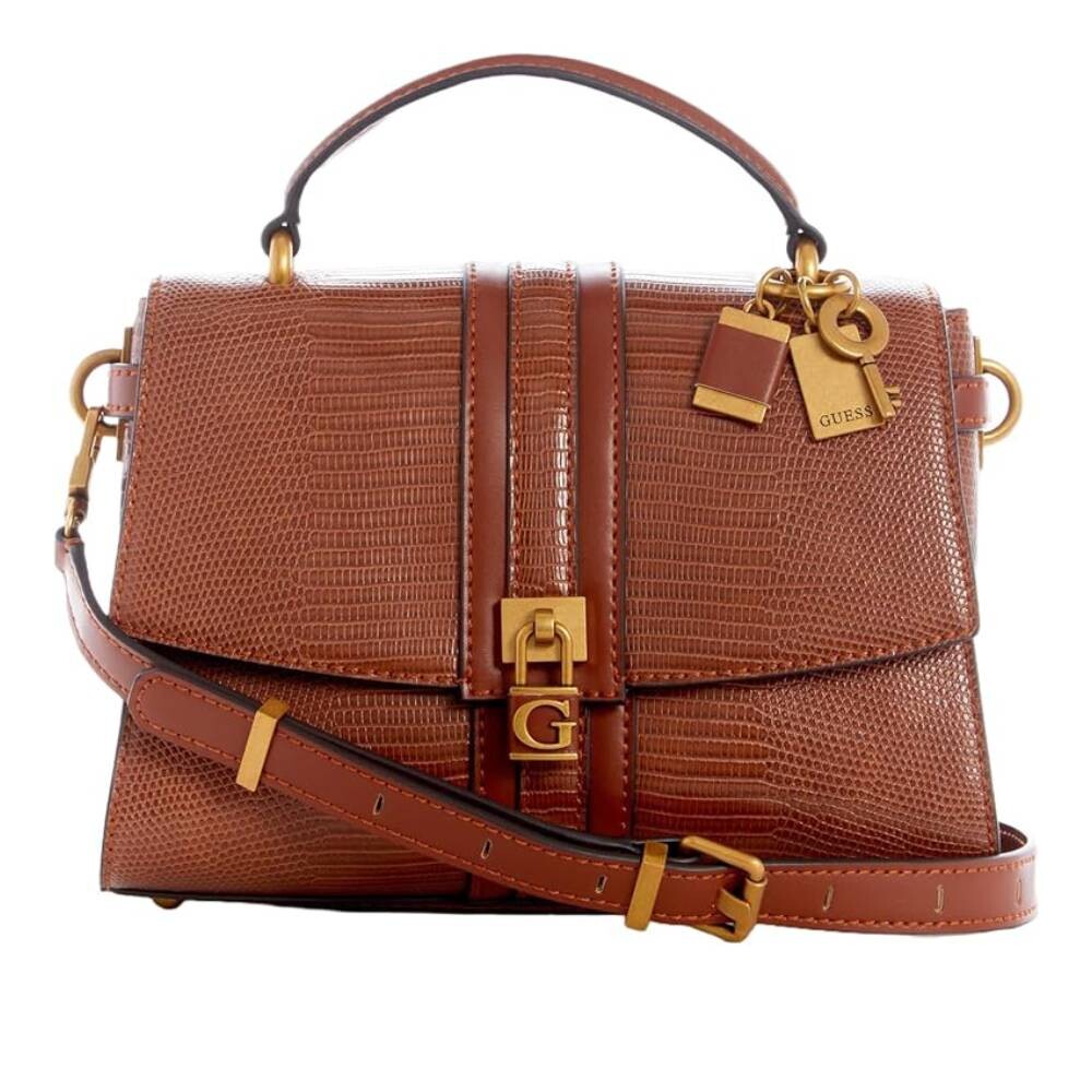 

Сумка Guess Ginevra Top Handle Flap, светло-коричневый
