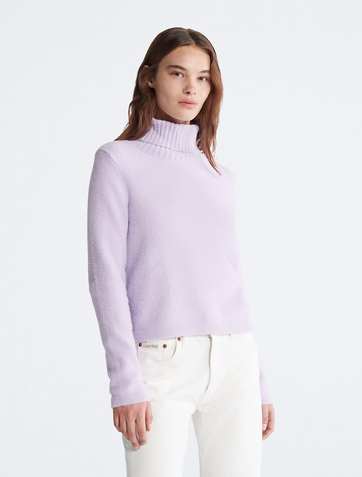 

Плюшевая водолазка Calvin Klein, Серый