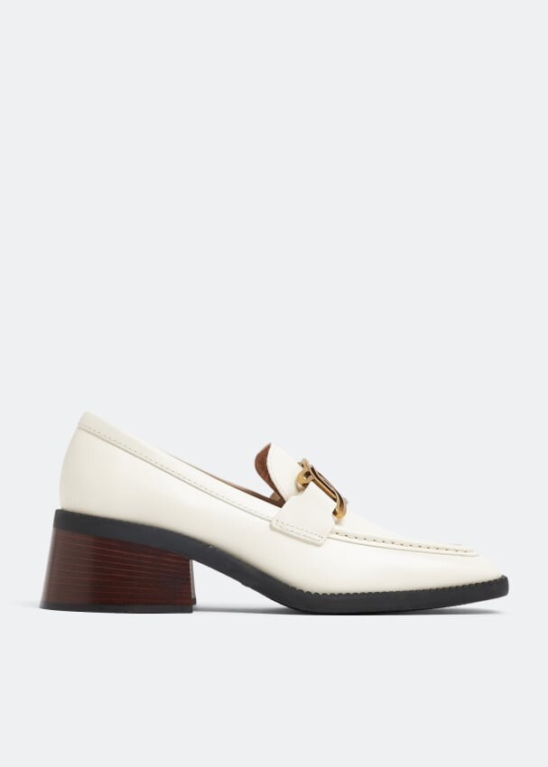 

Лоферы TOD'S Kate leather loafers, белый