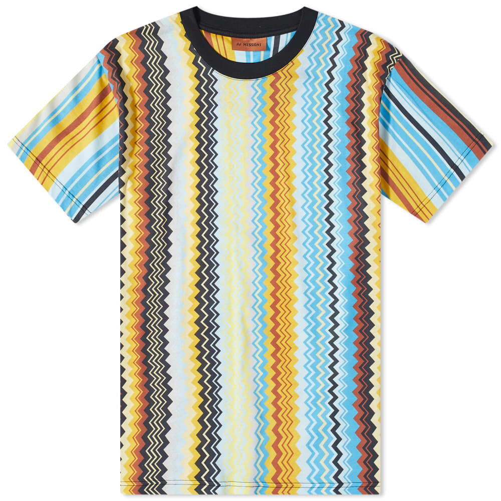 

Футболка Missoni Vertical Zig Zag Striped Tee, Серый