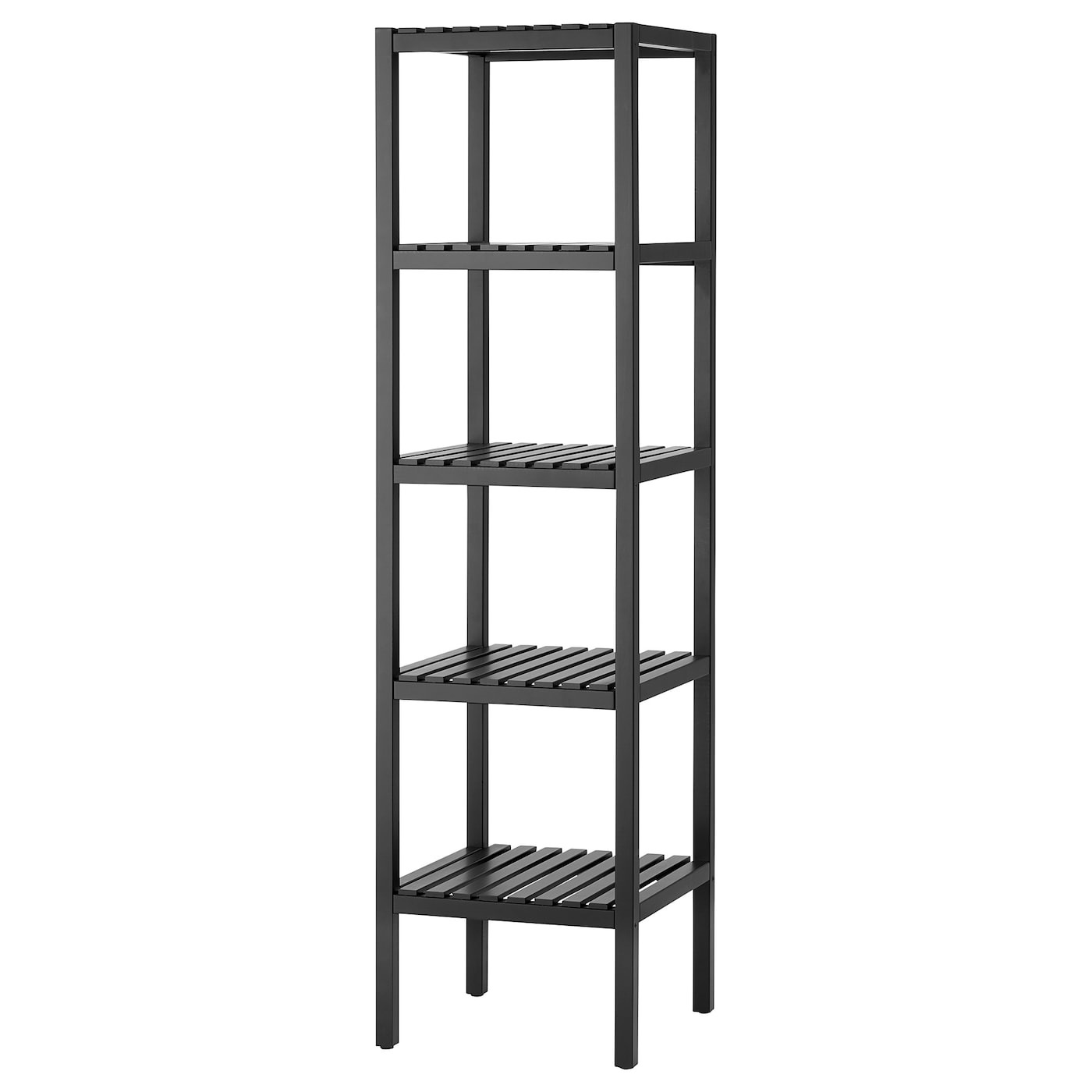 Стеллаж Ikea Muskan, 37x140 см, черный