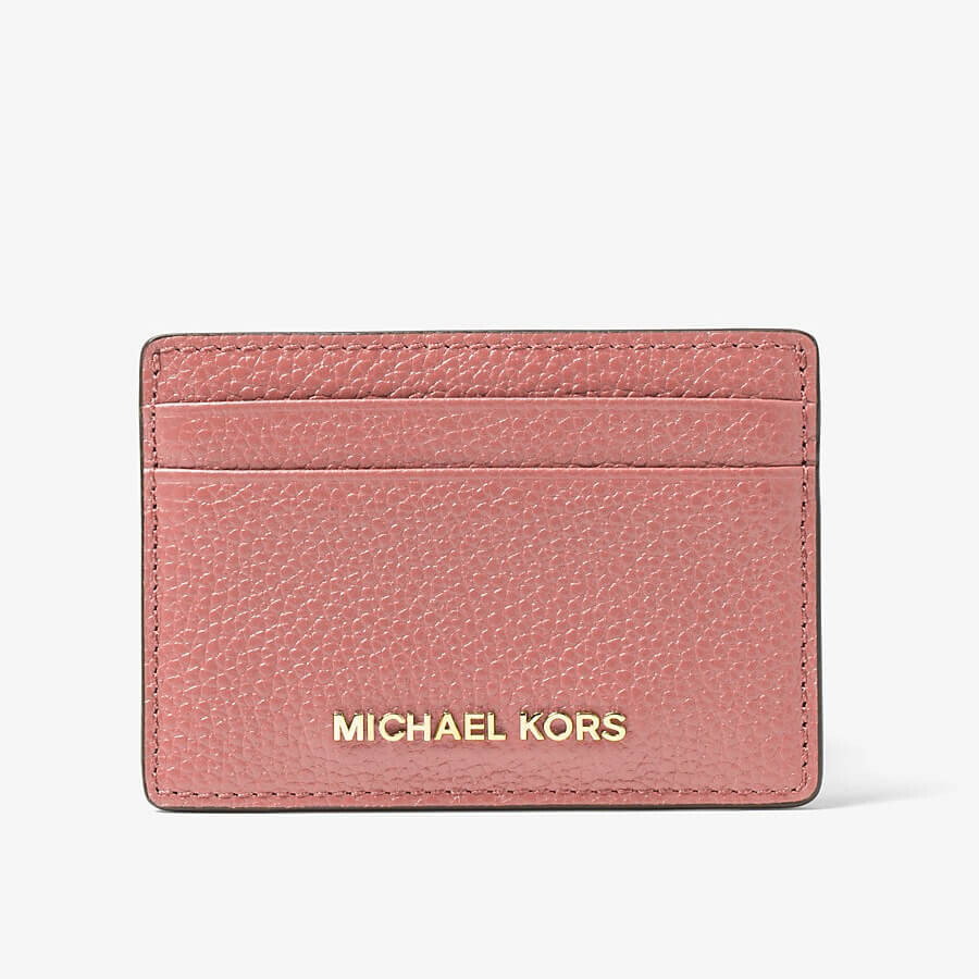 

Визитница Michael Michael Kors Pebbled Leather, розовый