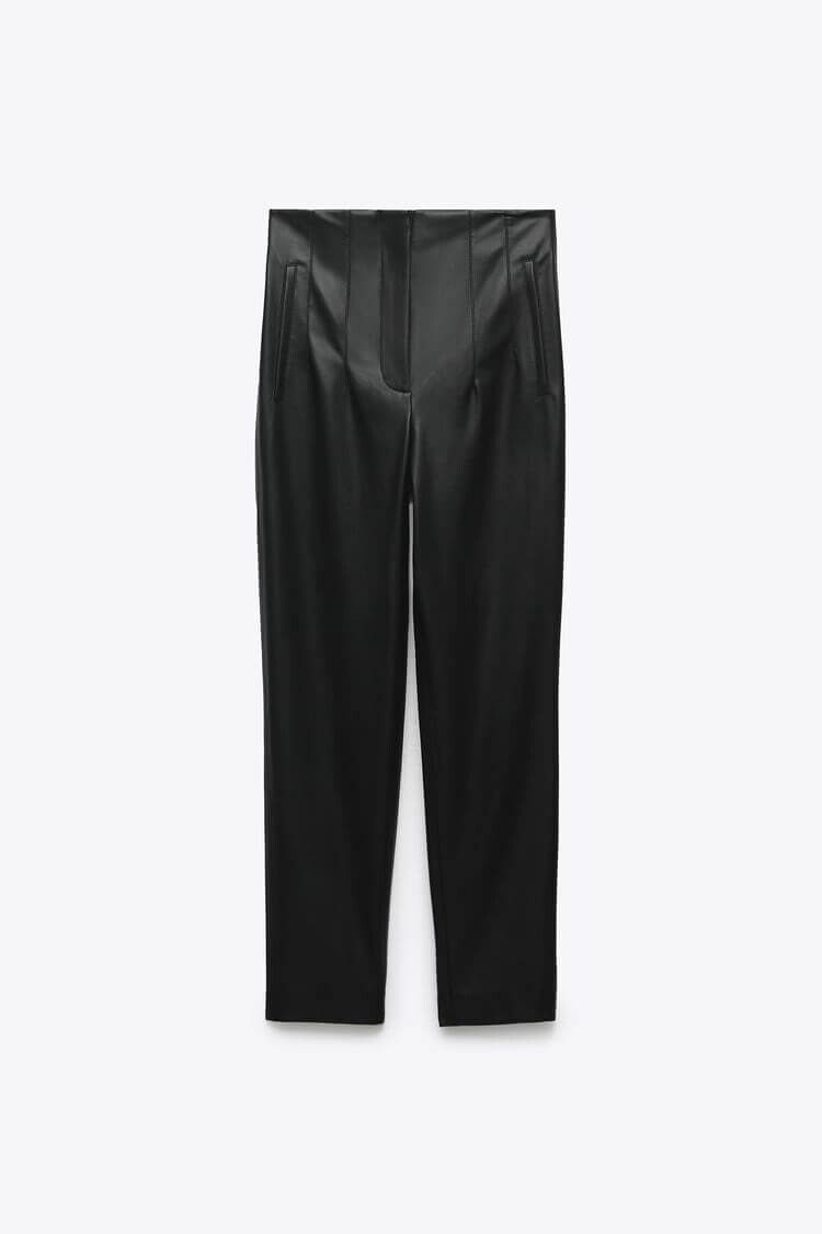 

Брюки Zara High-Waist, черный