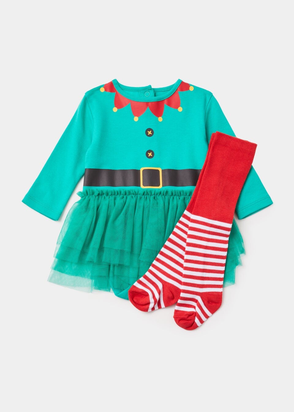 

Комплект из пачки и колготок Baby Green Christmas Elf (для новорожденных до 18 мес.), темно-бирюзовый