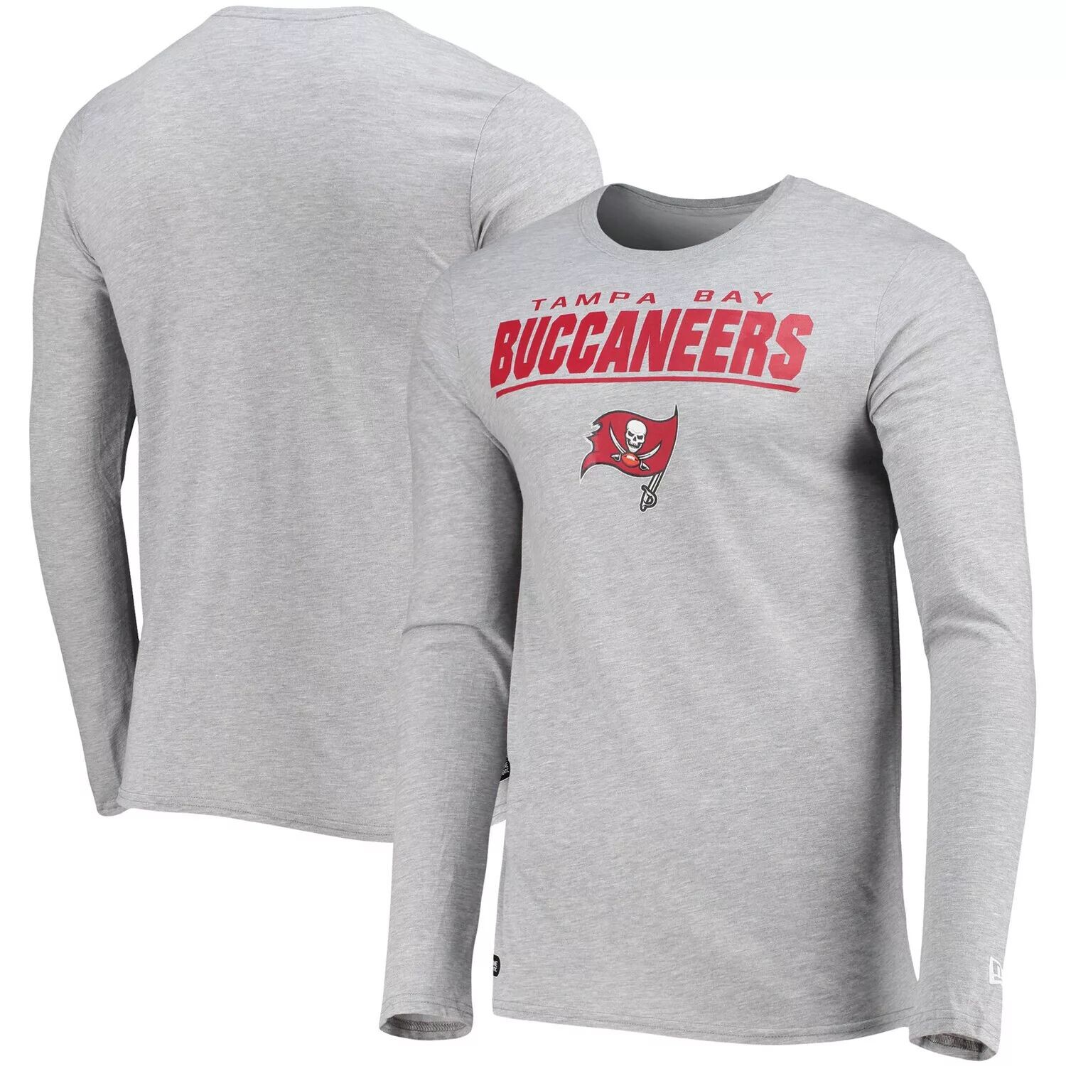 

Мужская серая футболка Tampa Bay Buccaneers с длинными рукавами New Era, Серый