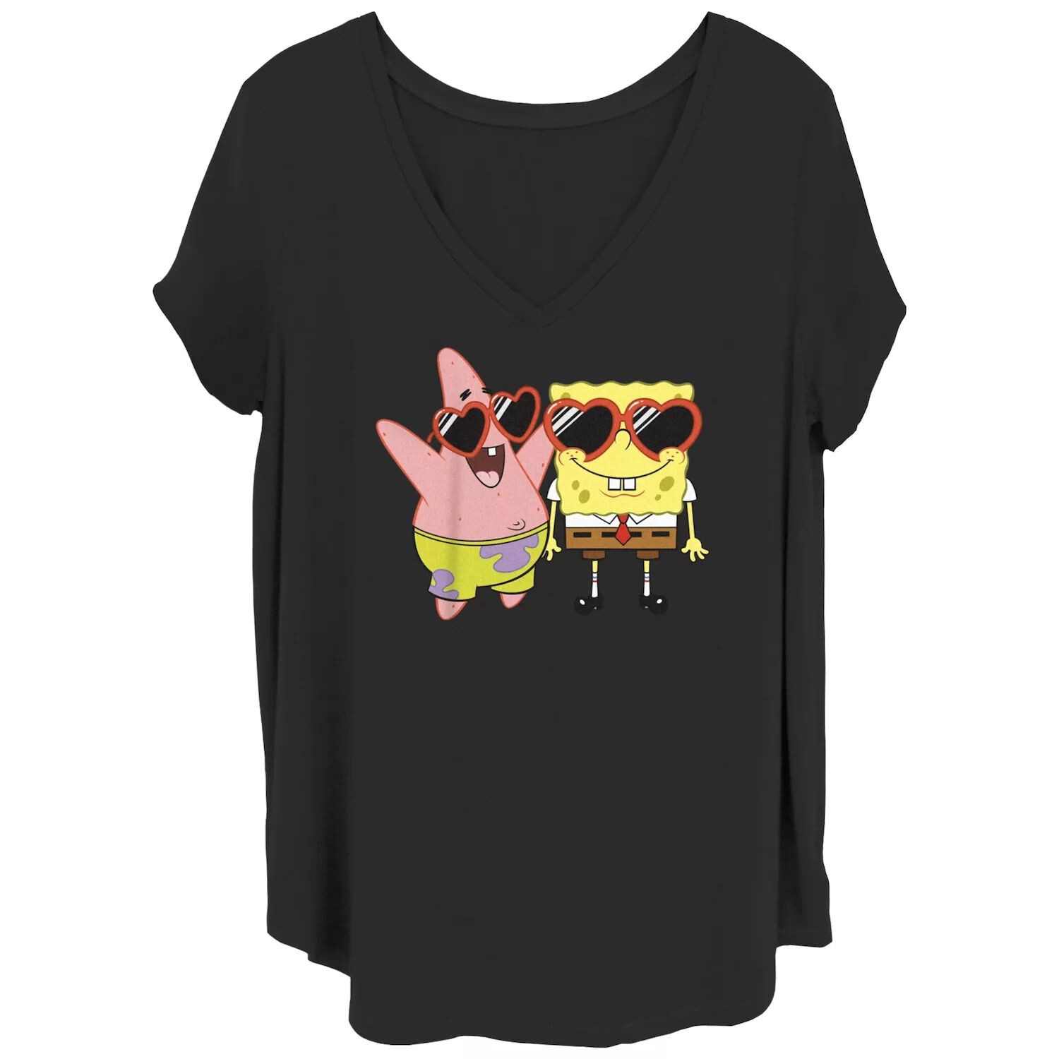 

Футболка с графическим рисунком для юниоров больших размеров Nickelodeon SpongeBob SquarePants и солнцезащитные очки Патрика Харта Nickelodeon