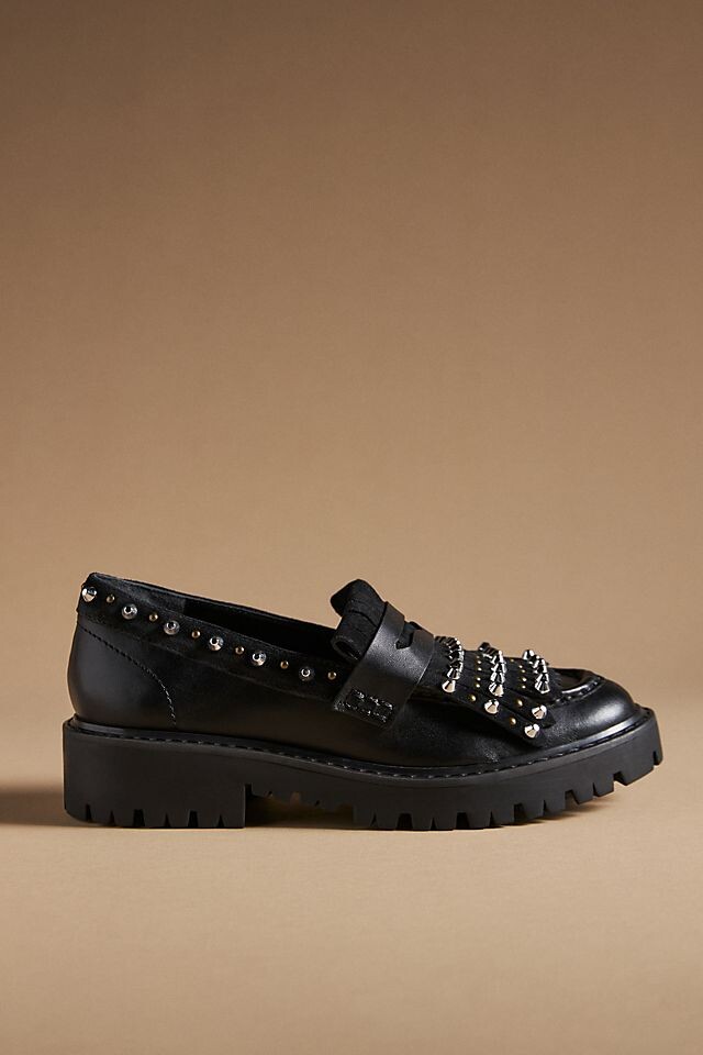 

Schutz Christie Лоферы с бахромой, черный