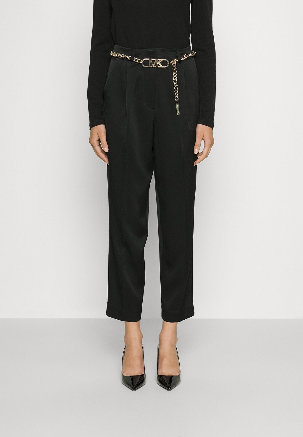 

Брюки HIGHT WAIST BELT PANT MICHAEL Michael Kors, цвет black
