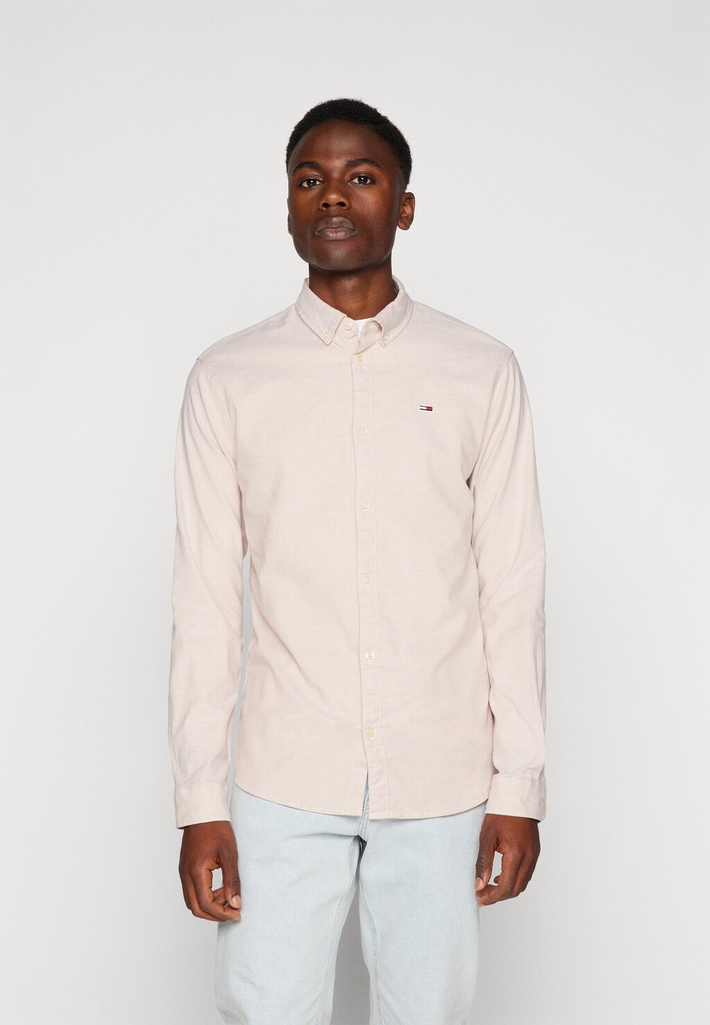 

Рубашка Slim Stretch Oxford Shirt Tommy Jeans, цвет tawny sand
