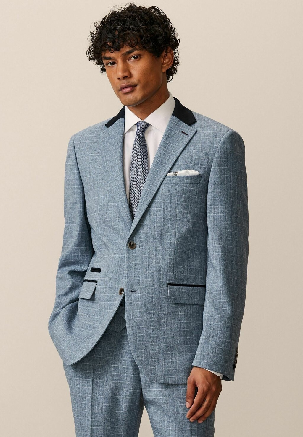 

Пиджак-блейзер TAILORED FIT REGULAR FIT Next, синий