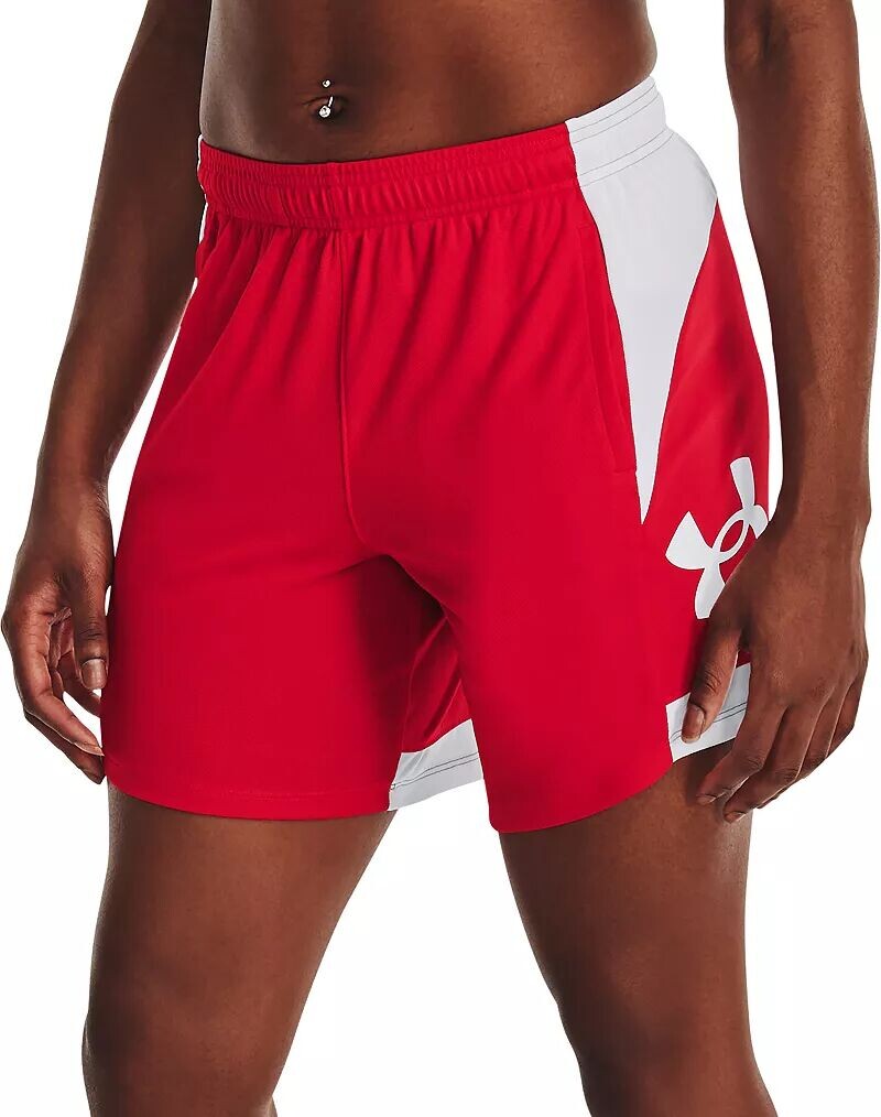 

Женские баскетбольные шорты Under Armour Baseline, красный