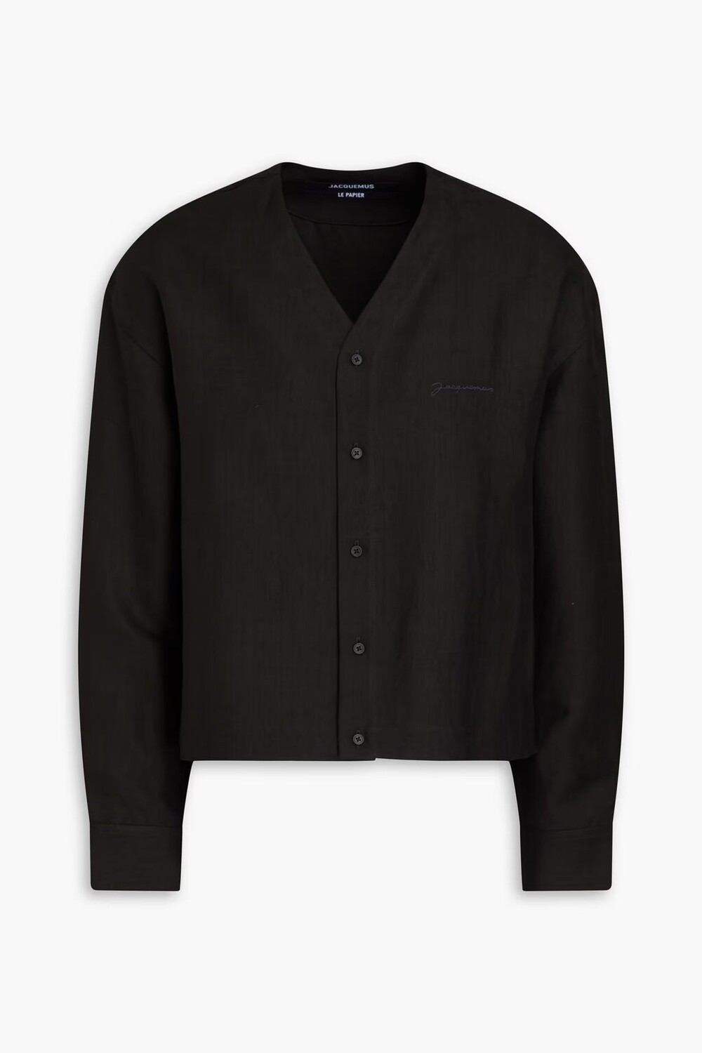 

Льняная рубашка Jacquemus, черный