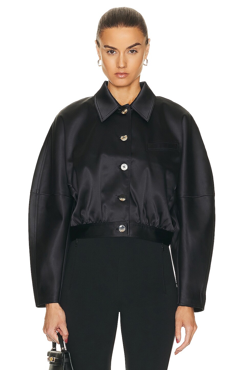 

Куртка Ganni Short, черный
