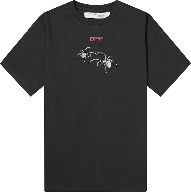 Футболка Off-White Arachno Arrow Short-Sleeve T-Shirt 'Black/Bordeau', черный 45381