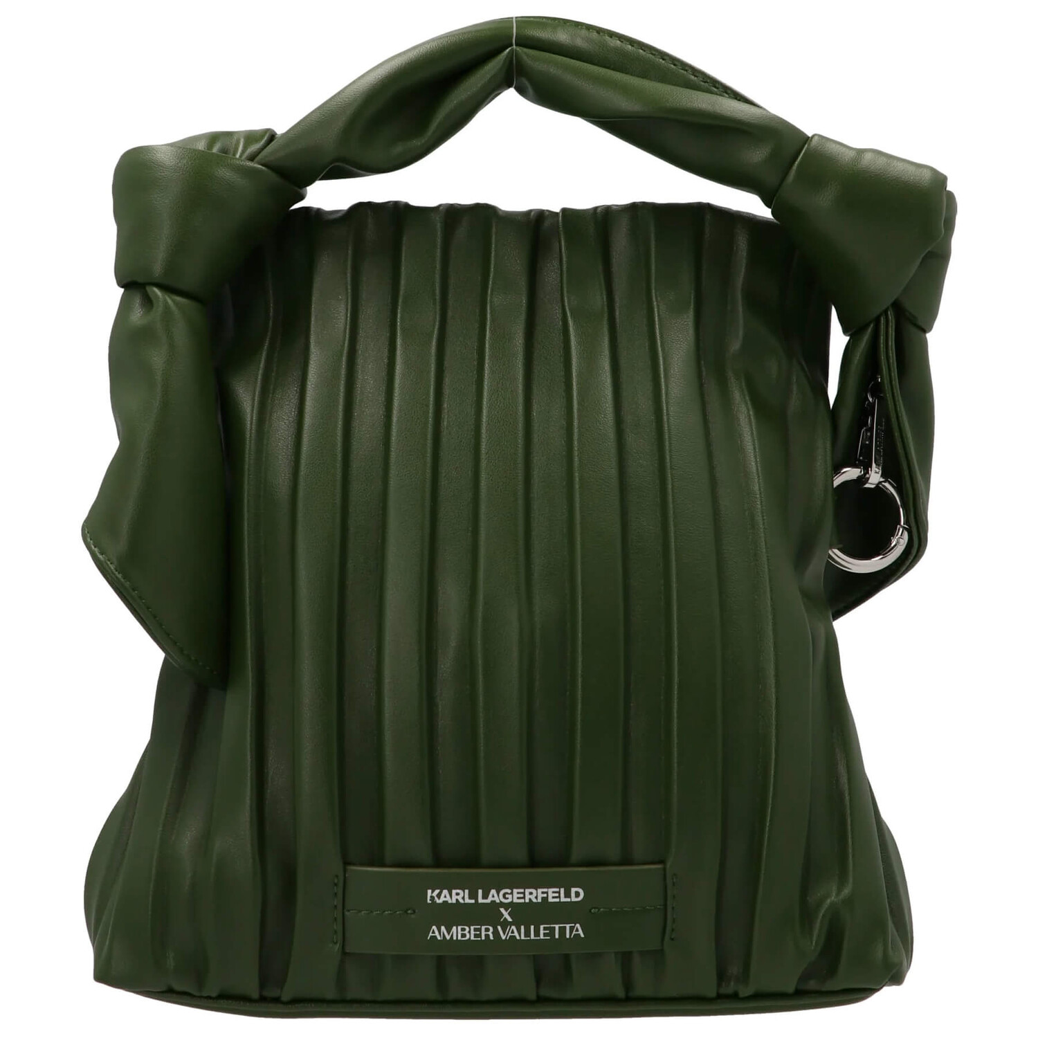 

Сумка-тоут Karl Lagerfeld X Amber Valletta Mini Pleated Folded, зеленый