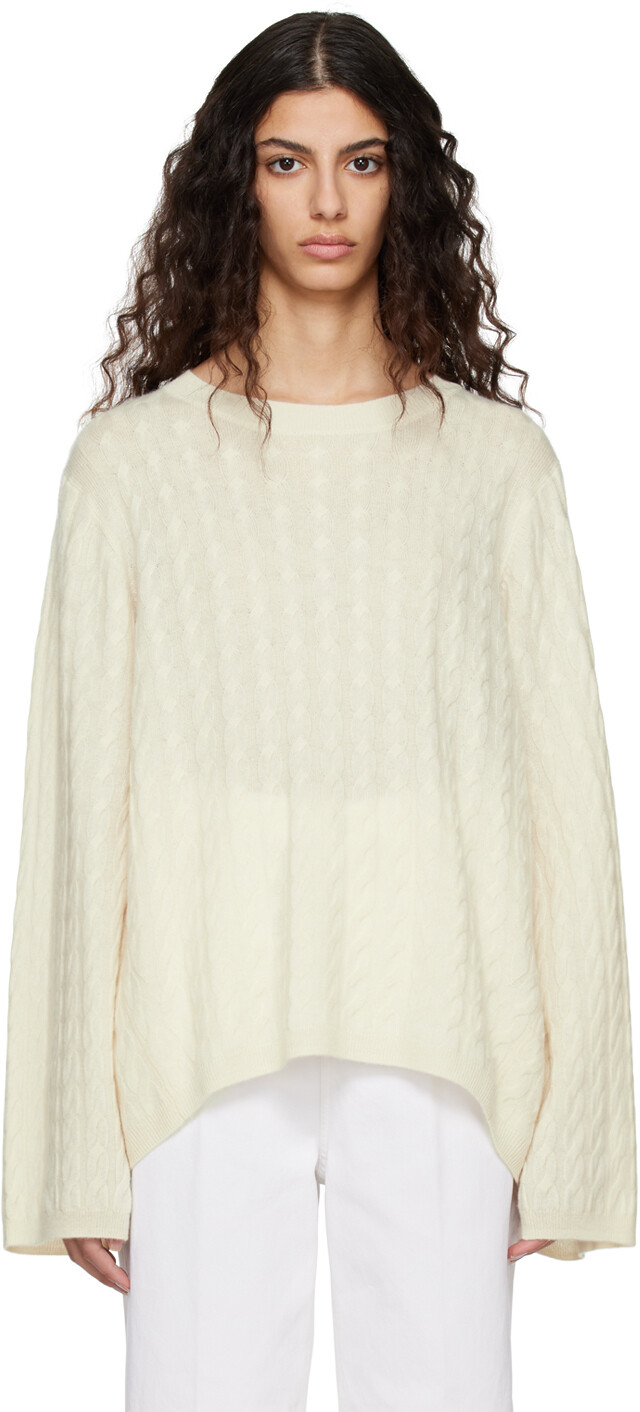 

Свитер с круглым вырезом Off-White Totême, Серый