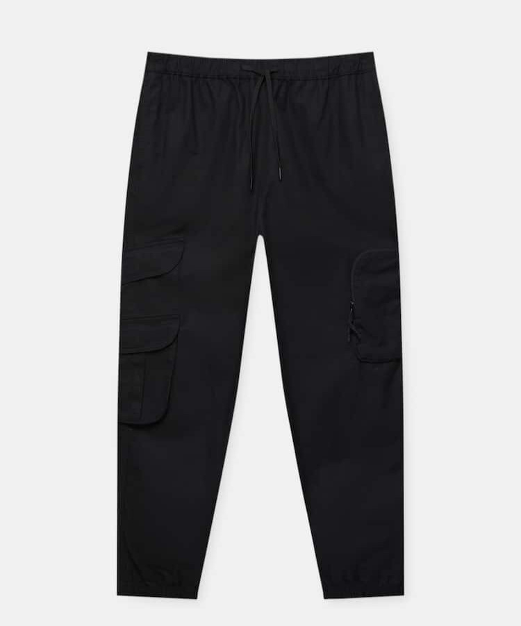 

Джоггеры Pull&Bear Cargo In Technical Fabric, черный