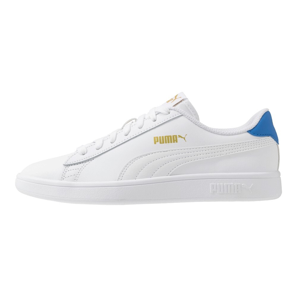 

Кроссовки Puma Smash Unisex, white/palace blue/team gold