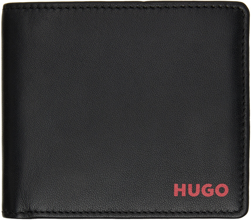 

Черный бумажник Subway Bifold Hugo