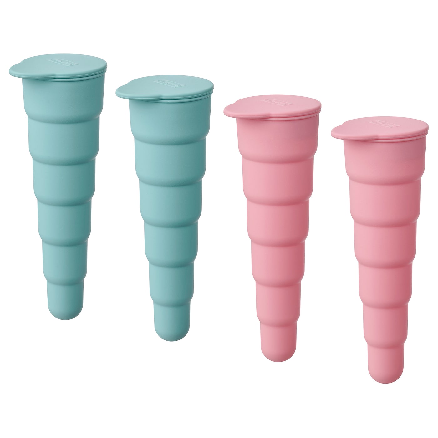 UPPFYLLD Форма для эскимо, складная, бирюзовый/розовый, 16 см IKEA прямая поставка 1000 шт компл рукоделие палочка для мороженого хорошей формы креативное рукоделие деревянные палочки для мороженого инс