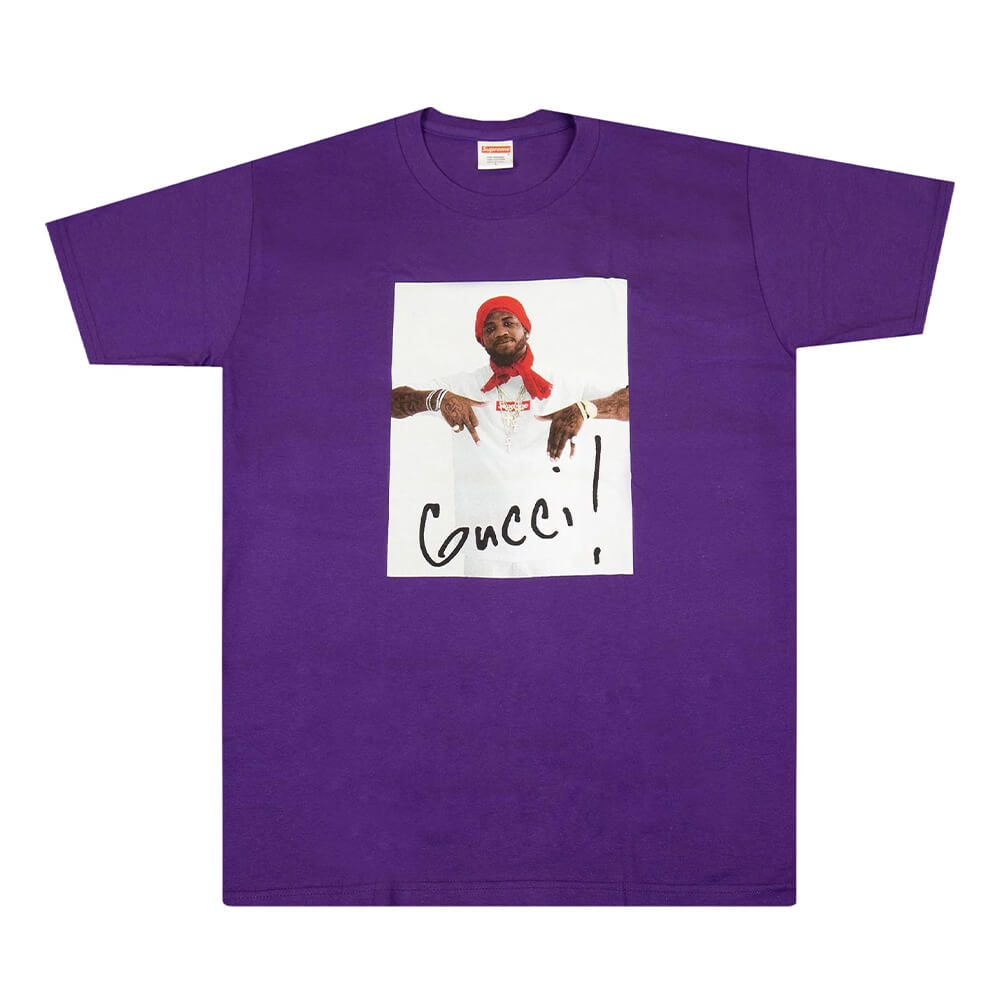 Футболка Supreme Gucci Mane, фиолетовый