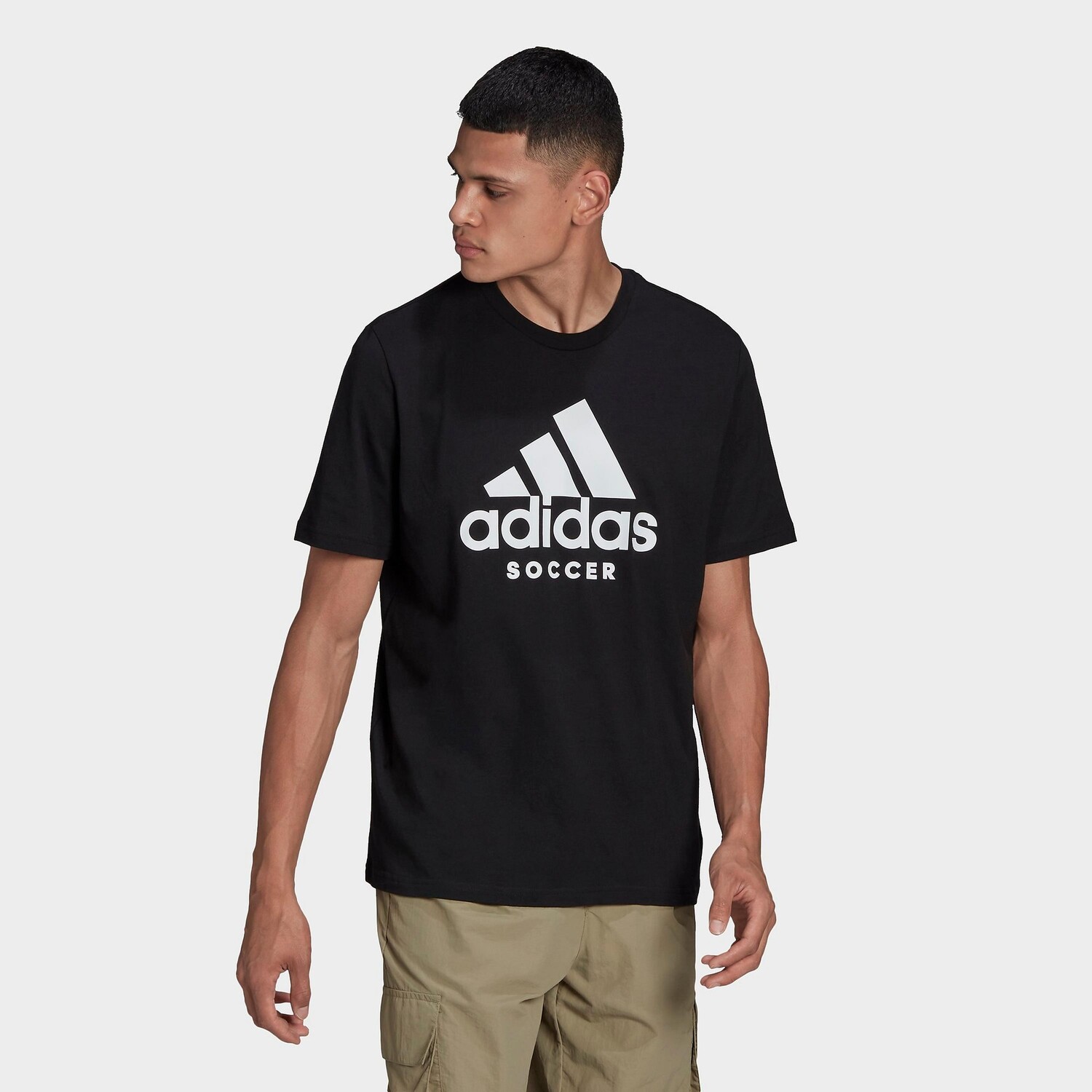 

Мужская футболка с короткими рукавами Adidas Soccer Logo, черный