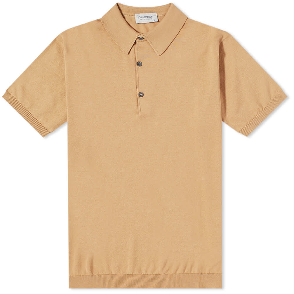 

Футболка John Smedley Adrian Cotton Knitted Polo, Коричневый