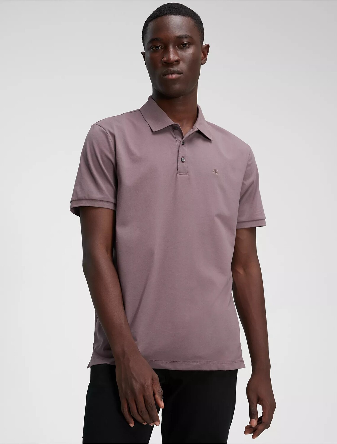 

Футболка поло Calvin Klein Solid, сиреневый, Фиолетовый