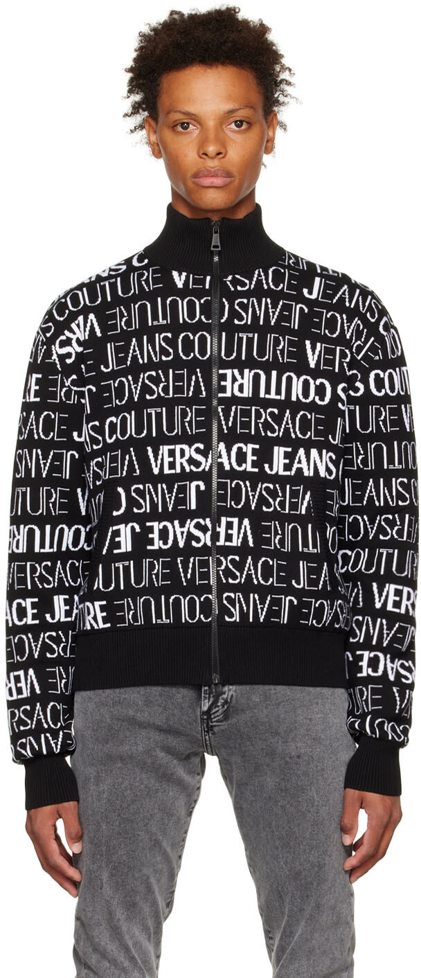 

Черный свитер на молнии Versace Jeans Couture