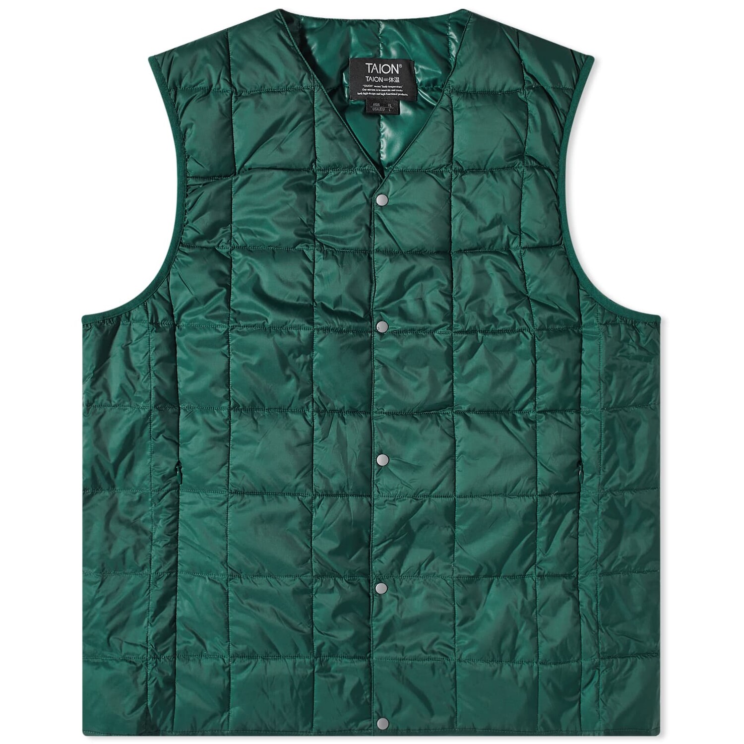 

Жилет утепленный Taion V-neck Down, темно-зеленый