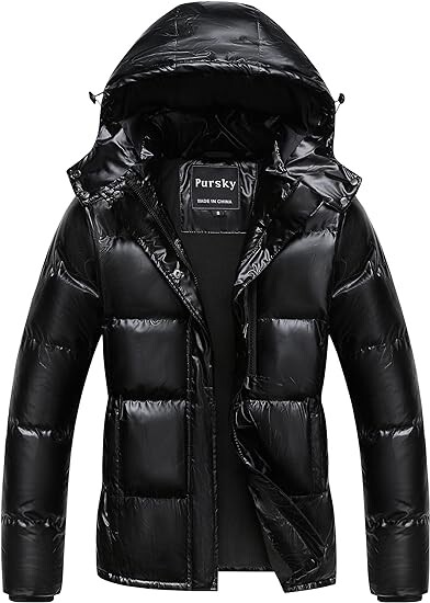 

Куртка Pursky Women's Warm Winter Thicken Waterproof, черный