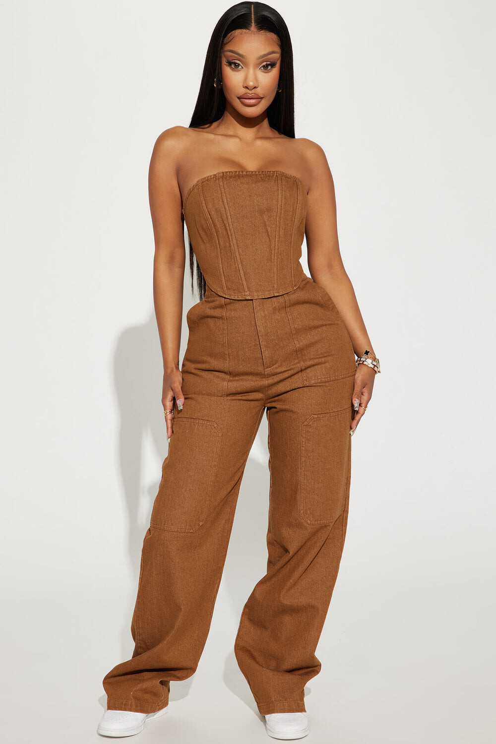 

Брюки Fashion Nova MN9683SET, мокко, Коричневый
