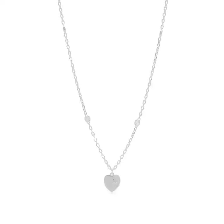 Подвеска Gucci Jewellery Heart Enamel, серебристый ожерелье с фото на заказ кулон в форме сердца с ультразвуковым изображением персонализированное ожерелье с гравировкой семейный сувенир