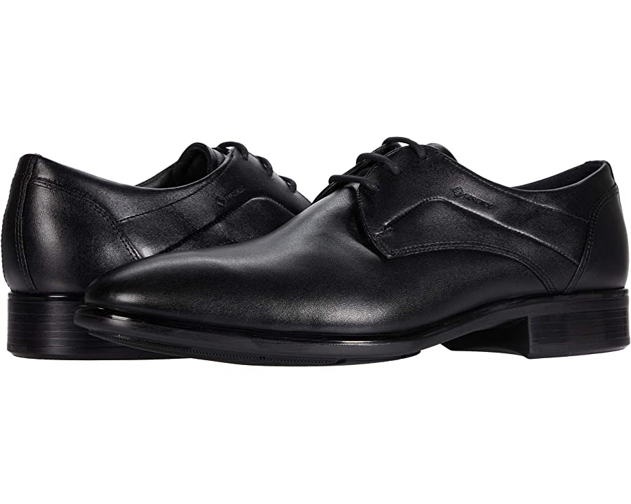 Оксфорды Citytray GORE-TEX Plain Toe Tie ECCO, черный - фото