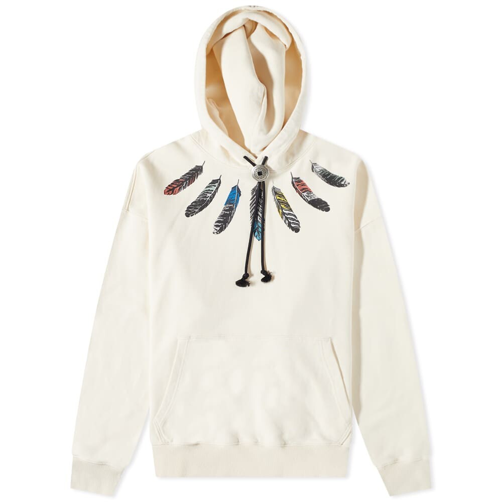 

Толстовка Marcelo Burlon Collar Feathers Popover Hoody, Белый