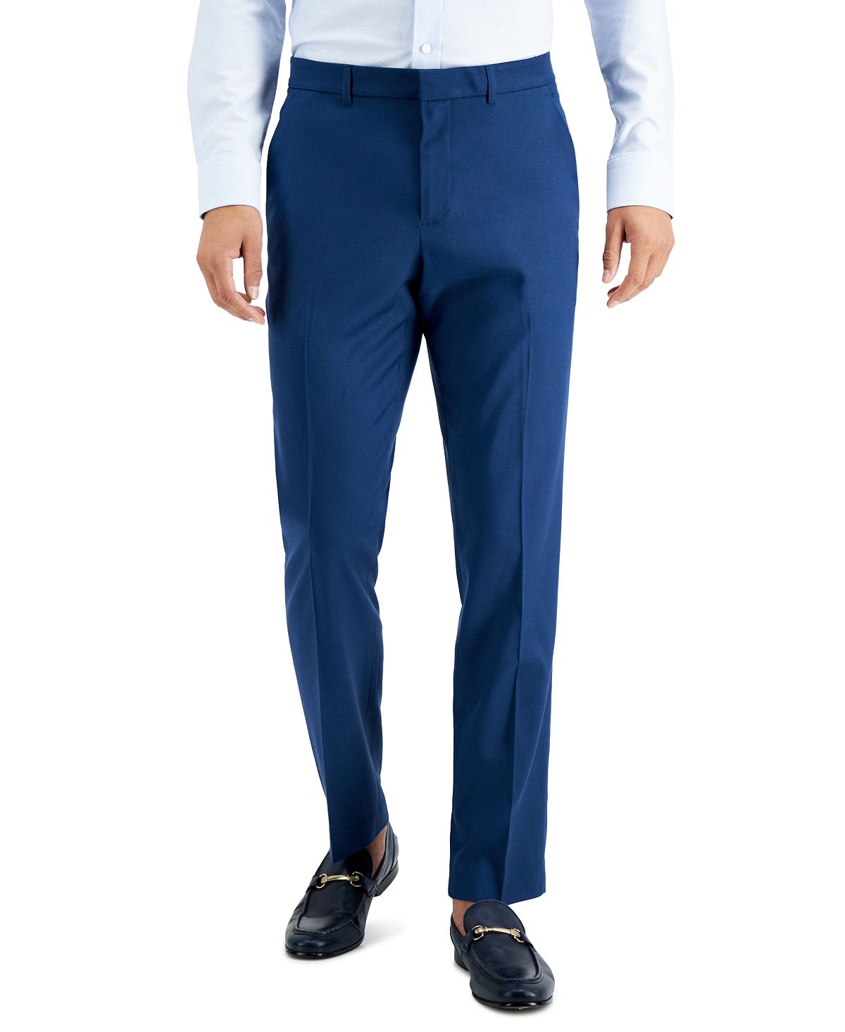 оставайтесь на работе от touson Мужские классические брюки slim fit non-iron performance stretch из меланжевой ткани Perry Ellis Portfolio, мульти
