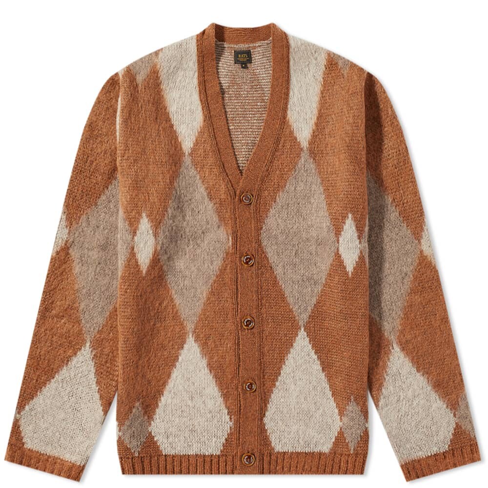 

Джемпер Rats Argyle Mohair Knit Cardigan, Коричневый