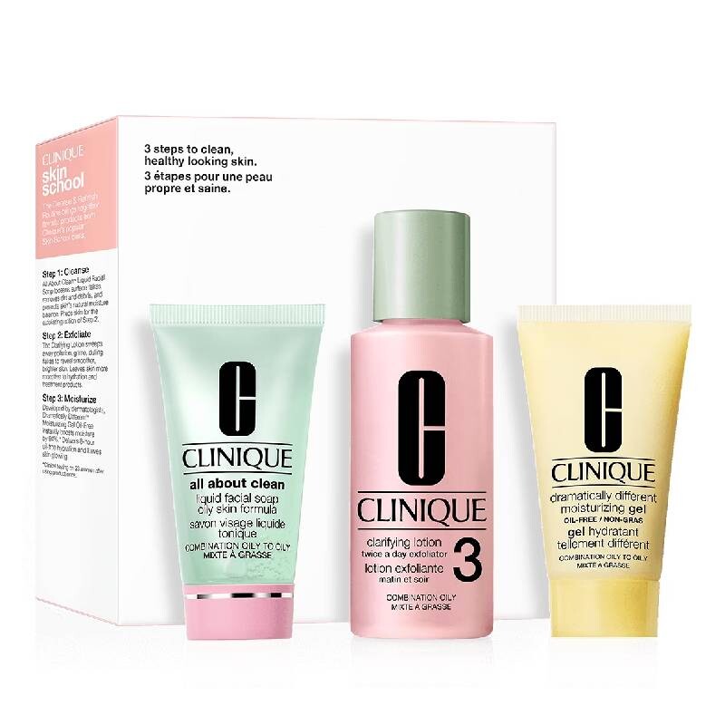 

Набор по уходу за кожей Clinique Skin School Supplies (Type 3), 3 предмета